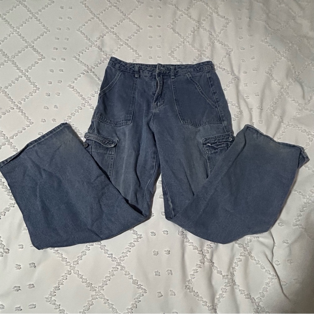 cargot baggy blue jeans